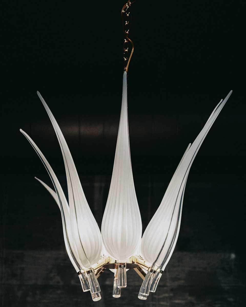 SGrayson Luxury Myran Allan Murano Glass Chandelier